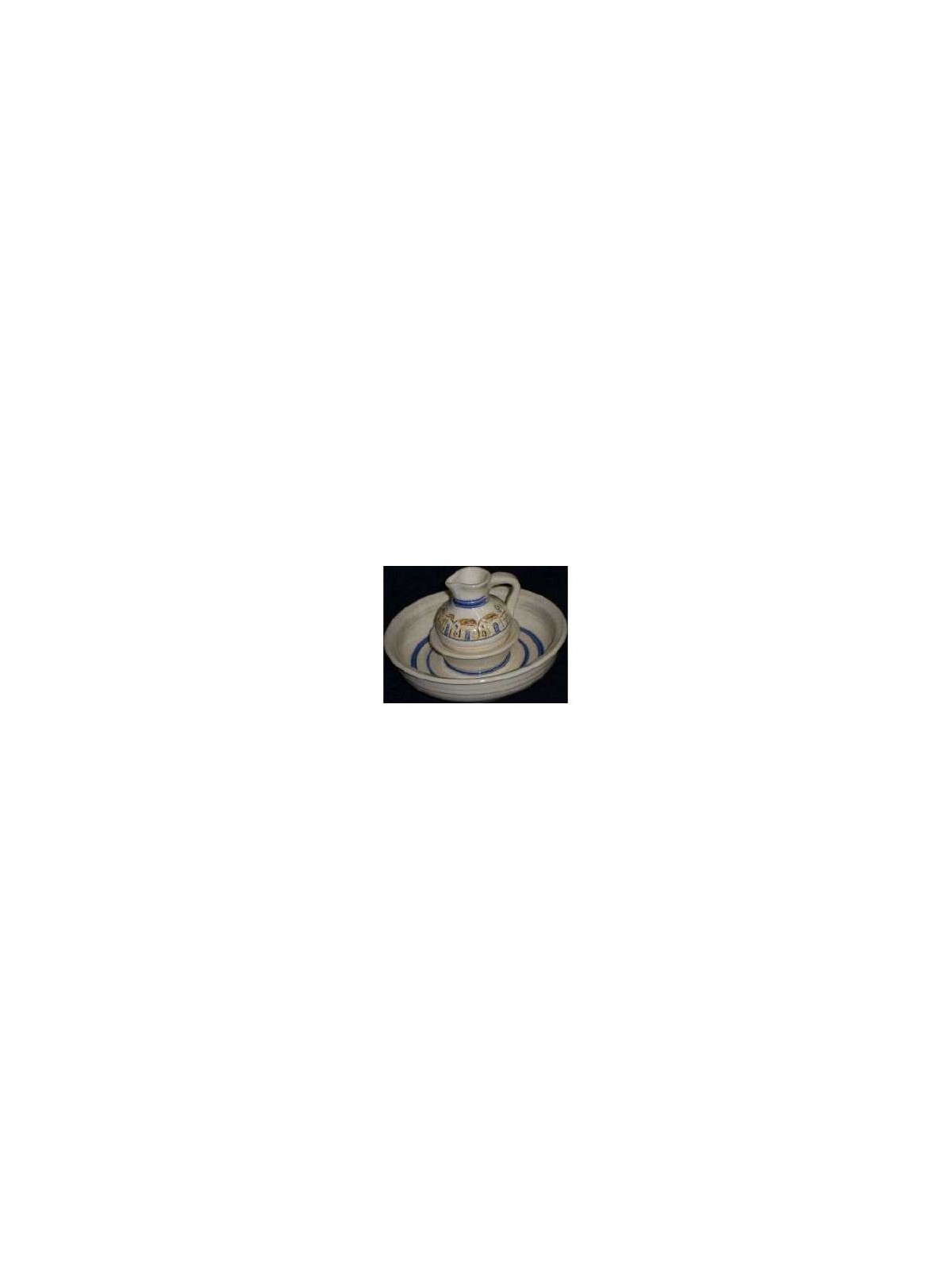 Jerusalem Scene Ceramic Mayim Achronim | Mayim Achronim Sets | Judaica